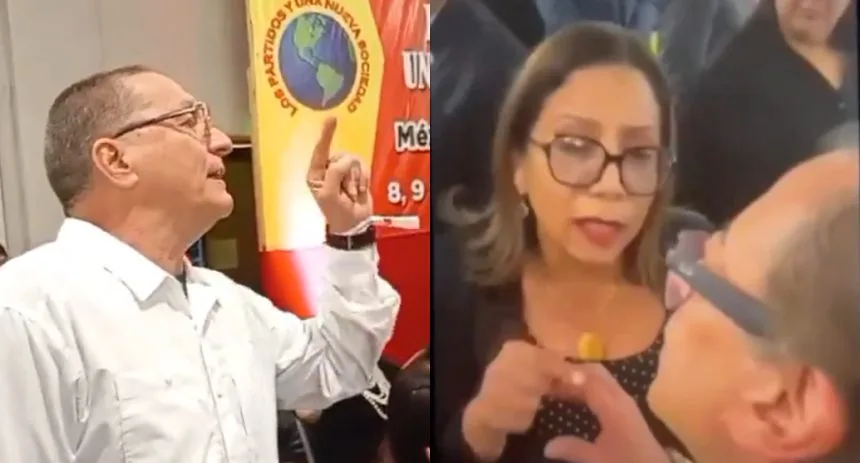 El ‘toma y dame’ que se hizo viral entre Petro y dirigentes del PSUV durante foro en México