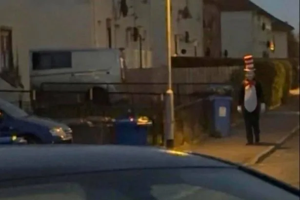 Police issue statement after 'Cat in the Hat' character pictured lurking on streets