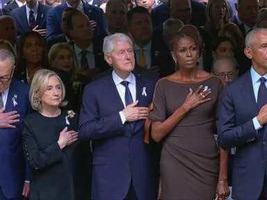 WATCH: Former presidents attend NYC ceremony for 9/11 anniversary