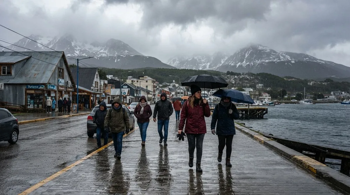Clima en Tierra del Fuego hoy sábado 29 de agosto: lluvia ligera y bajas temperaturas