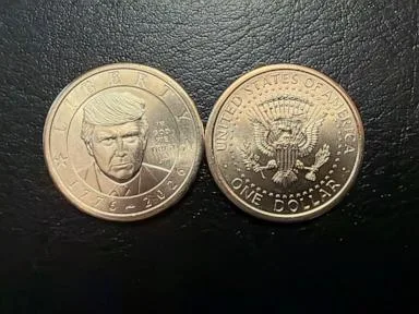 Trump's face is now on money, with $1 coins going into circulation