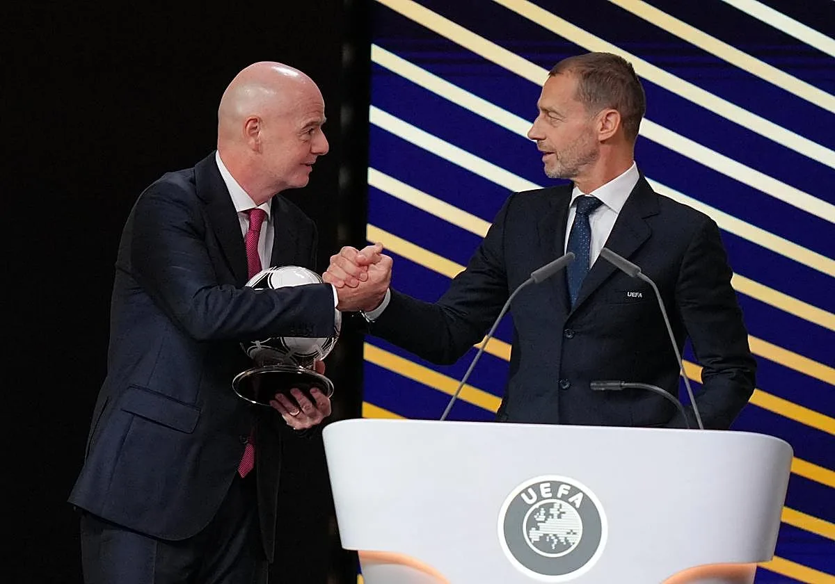 Ceferin mete más presión a Infantino y le pide se marche de la FIFA, aunque descarta sustituirle en el cargo