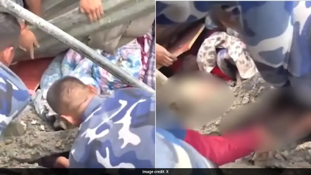 After 3 Days Under Flood Debris, 6-Year-Old Rescued Alive In Rasuwa, Nepal