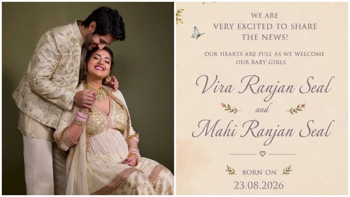Aditya Seal and Anushka Ranjan welcome twin baby girls Vira and Mahi