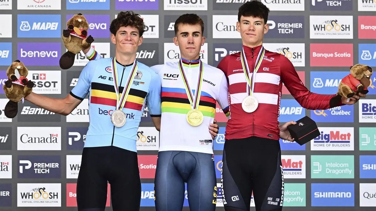 El español Benjamín Noval se proclama campeón del mundo júnior de contrarreloj en Montreal