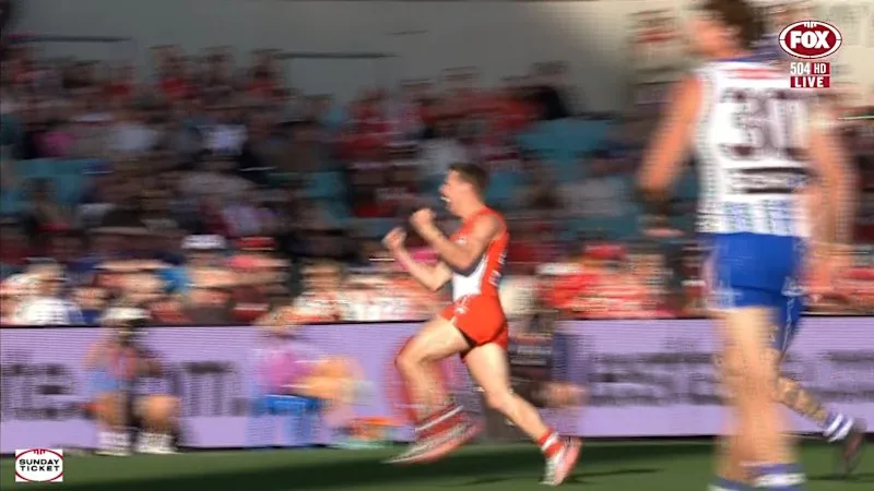Emotions run high as Swans star nails goal