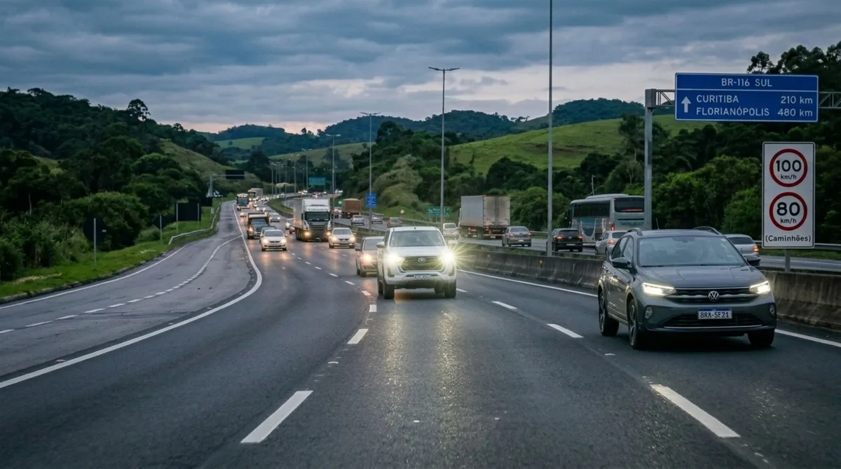 Motorista trafega pela faixa da esquerda no limite permitido, carro atrás pede passagem e condutor se recusa a sair, homem afirma que ninguém poderia ultrapassá-lo por já estar na velocidade máxima
