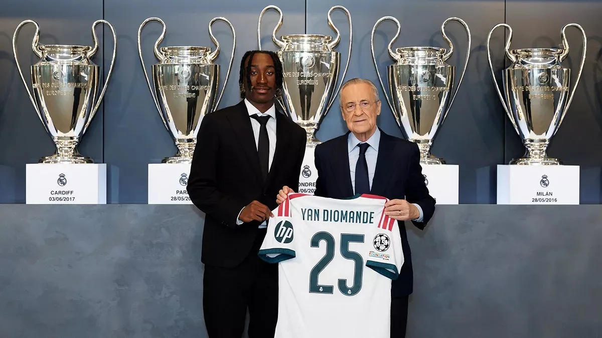 Diomande é apresentado pelo Real Madrid: “Todo mundo sonha jogar aqui”