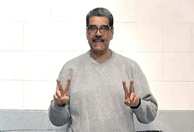 Maduro flashes peace sign in prison picture