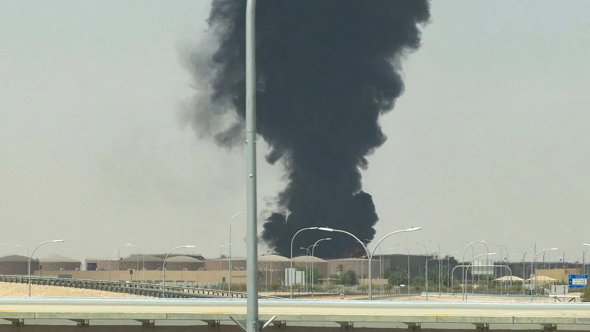 Houthis claim drone attack on Saudi Arabia's capital after smoke seen rising near airport