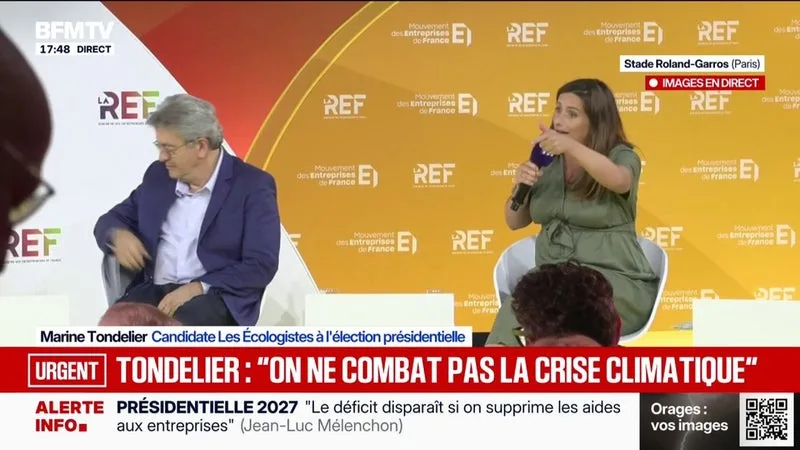 "L'écologie telle qu'elle a tenté d'être faite dans ce mandat, elle a été très mal faite", déclare Marine Tondelier, candidate Les Écologistes à l'élection présidentielle