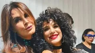 Karina se roba las miradas al bailar al ritmo de los Bee Gees junto a Kiara