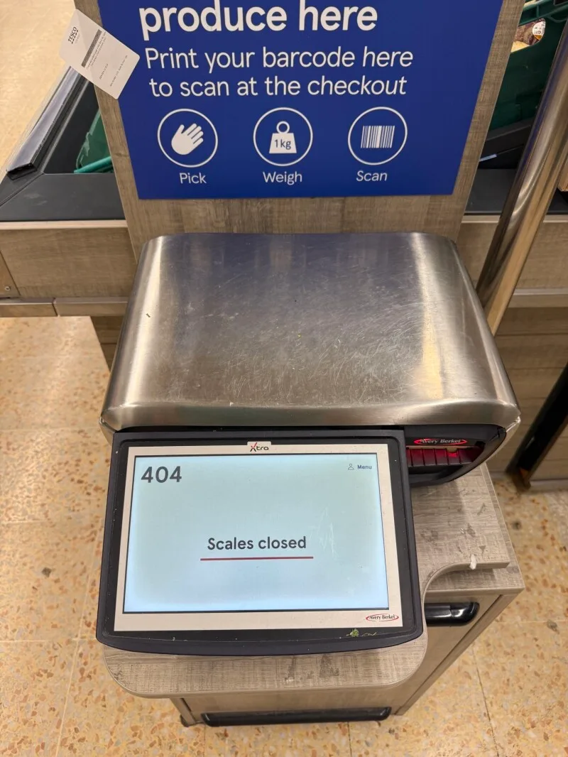 UK supermarket scales go 404 on shoppers