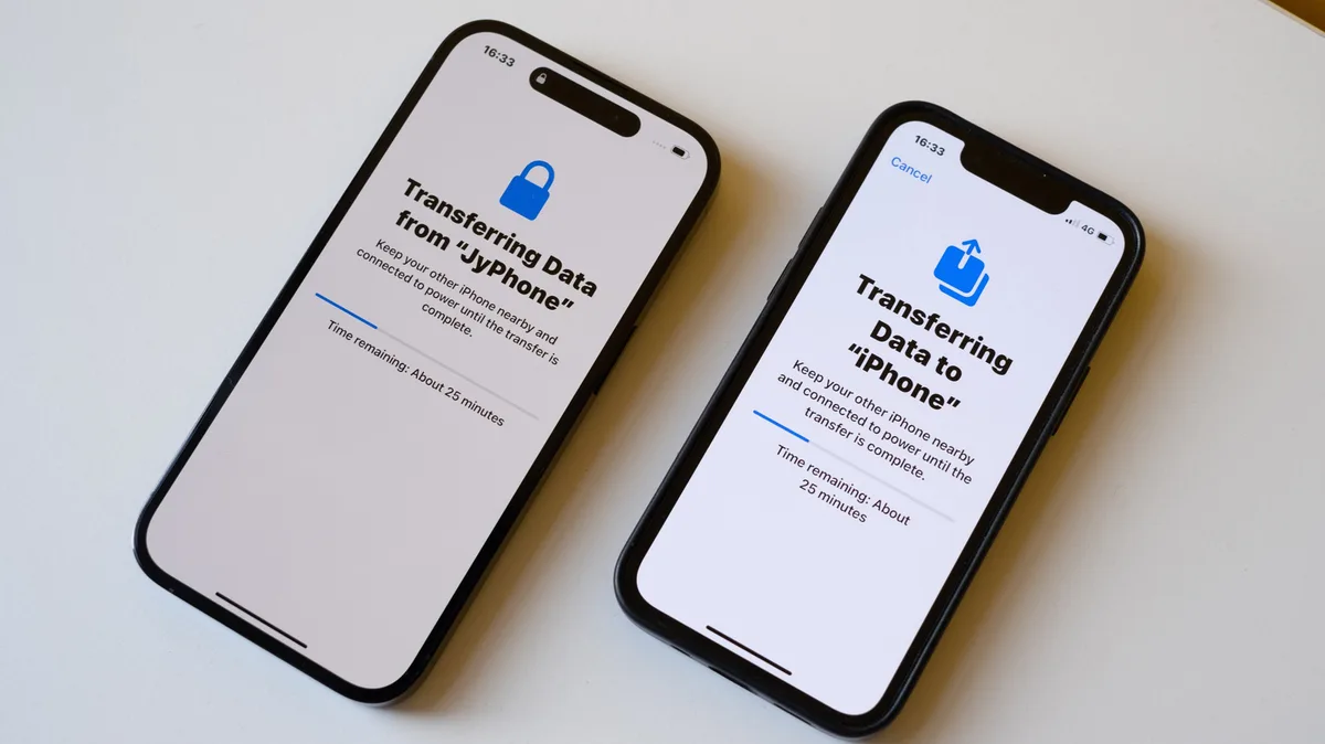 How to transfer data from your old iPhone to a new one
