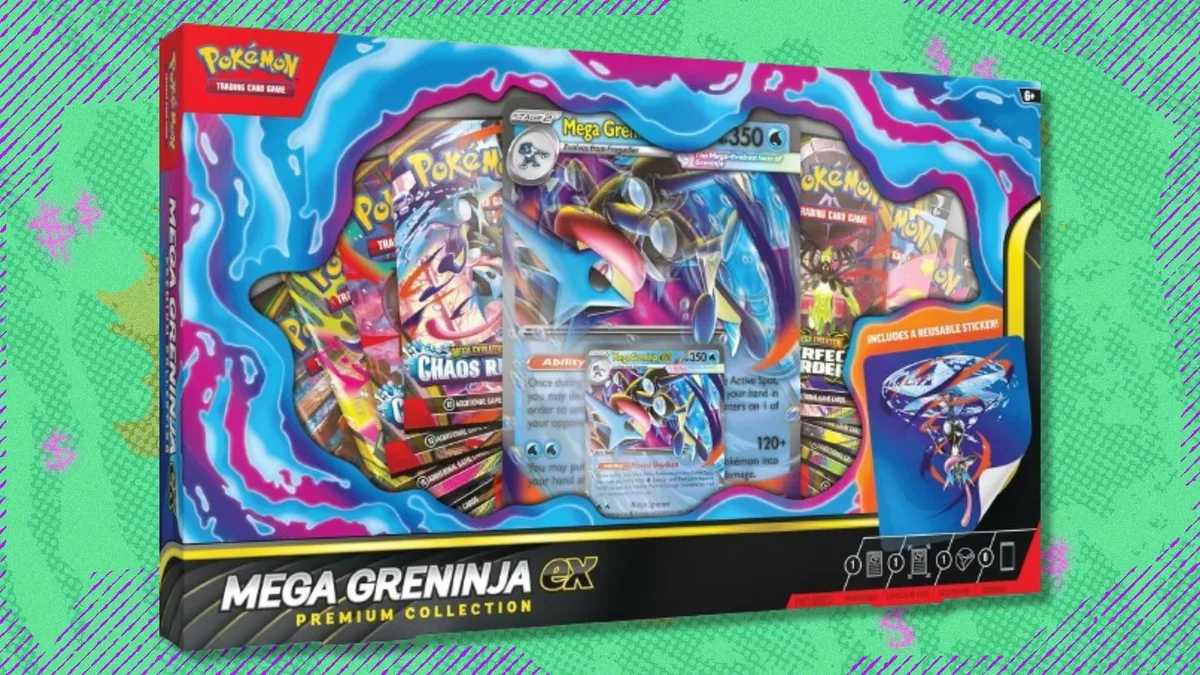 The Pokémon TCG Mega Greninja ex Premium Collection is close to its best-ever price on Amazon — save over $10