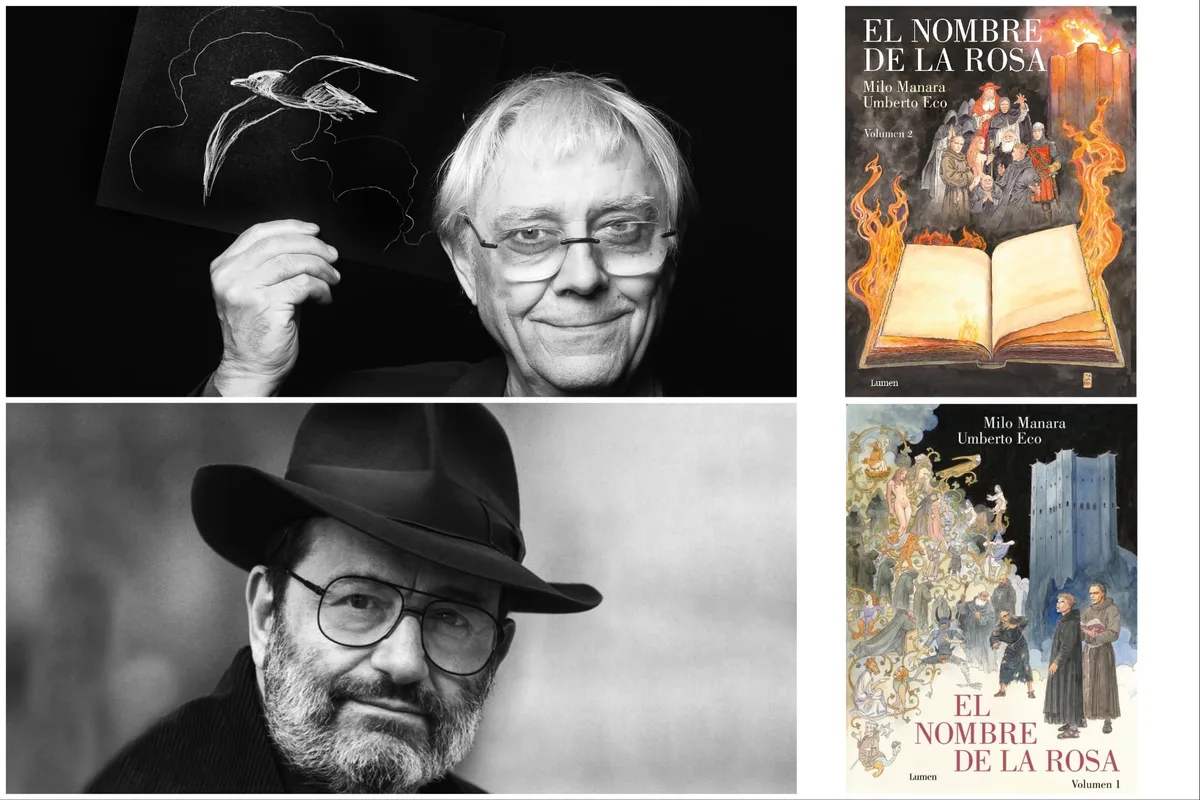 “El nombre de la rosa”, de la consagrada novela de Umberto Eco al cómic luminoso de Milo Manara