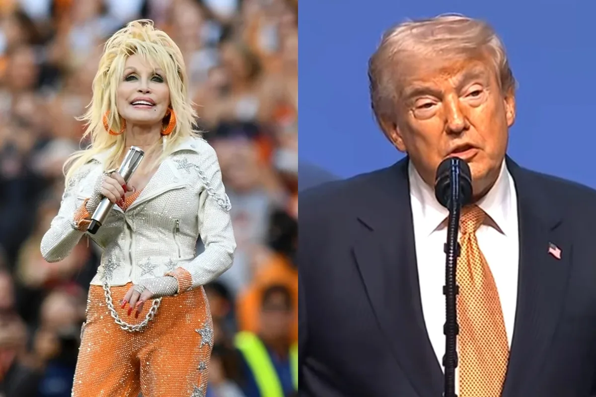 Trump homenageia Dolly Parton e manda hastear bandeiras a meio-mastro