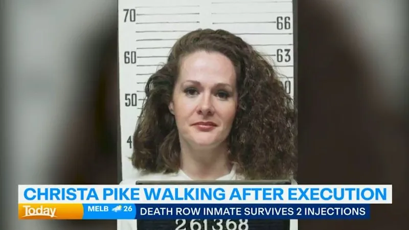 Christa Pike walking after botched execution