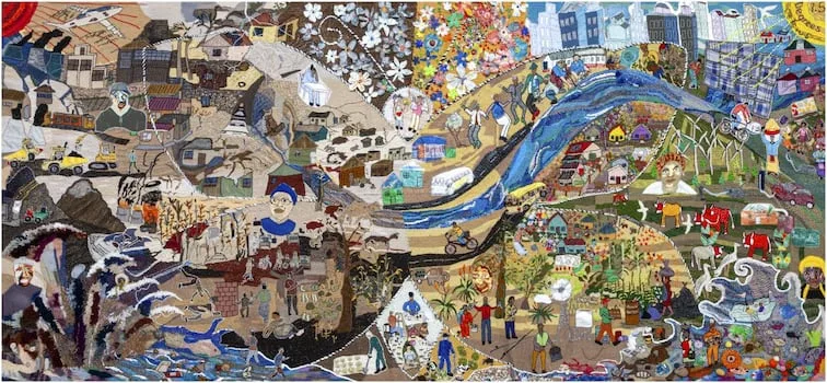 A climate warning stitched in colour: ‘Umlibo’ heads to auction