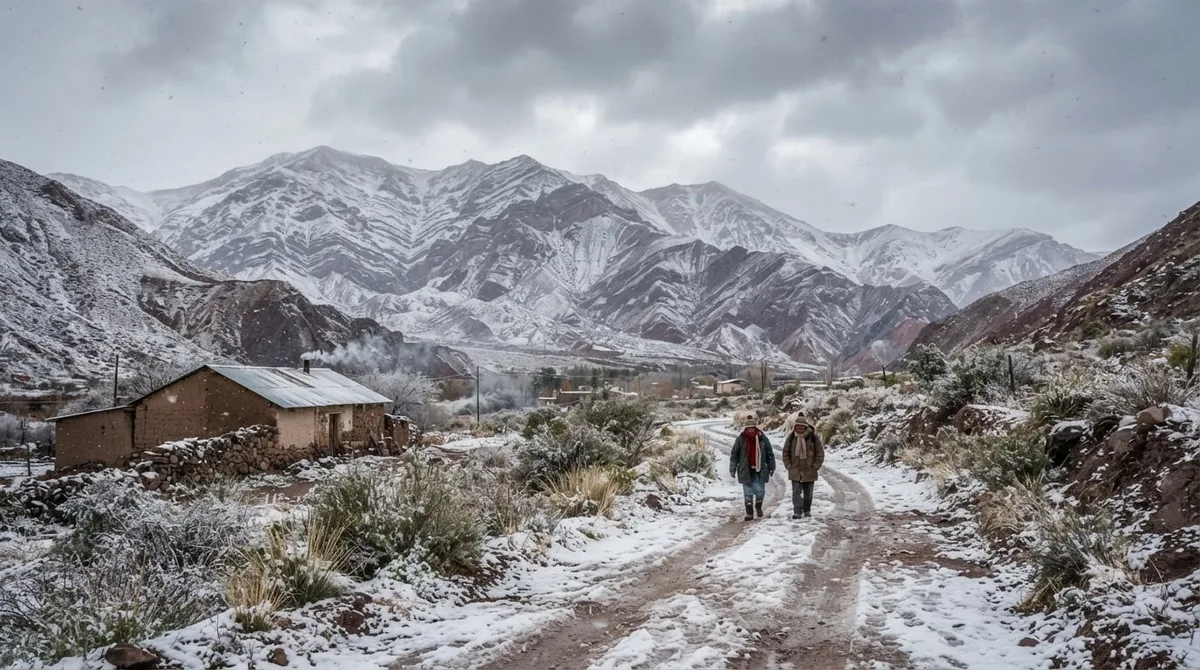 Clima en Jujuy hoy lunes 24 de agosto: nevada ligera y frío intenso