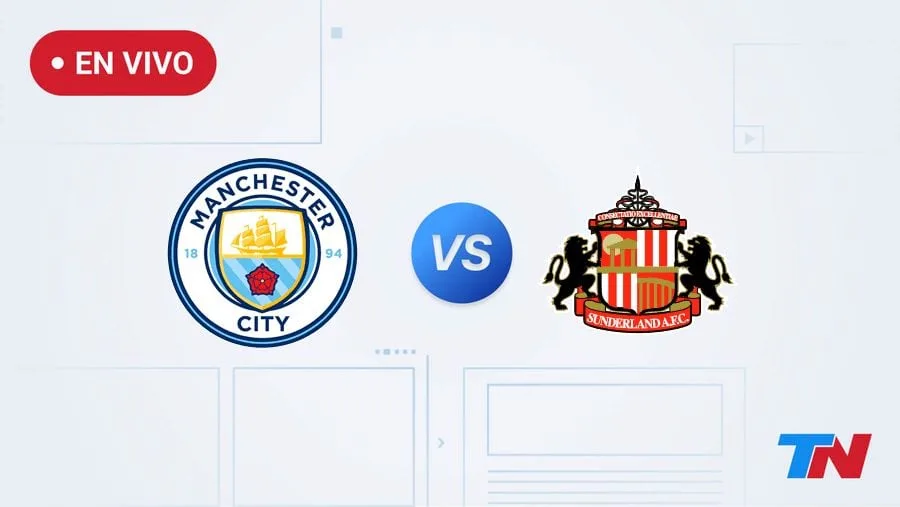 Manchester City vs Sunderland en vivo por la fecha 5 de la Premier League: hora, dónde ver y formaciones