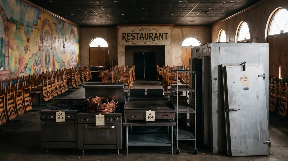 Rede fecha todas as 50 unidades próprias antes da falência e começa a vender em leilão cozinhas, móveis e equipamentos acumulados durante quatro décadas