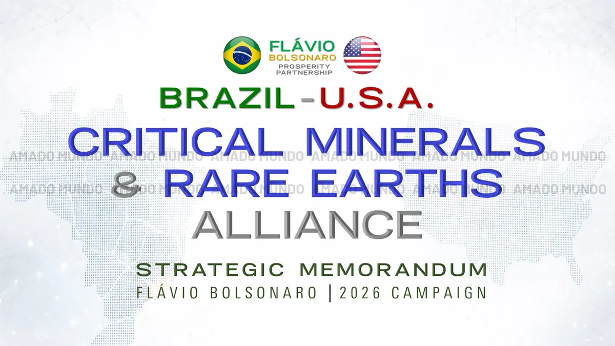 Documento defende que EUA explorem terras raras do Brasil em eventual governo de Flávio Bolsonaro, diz site