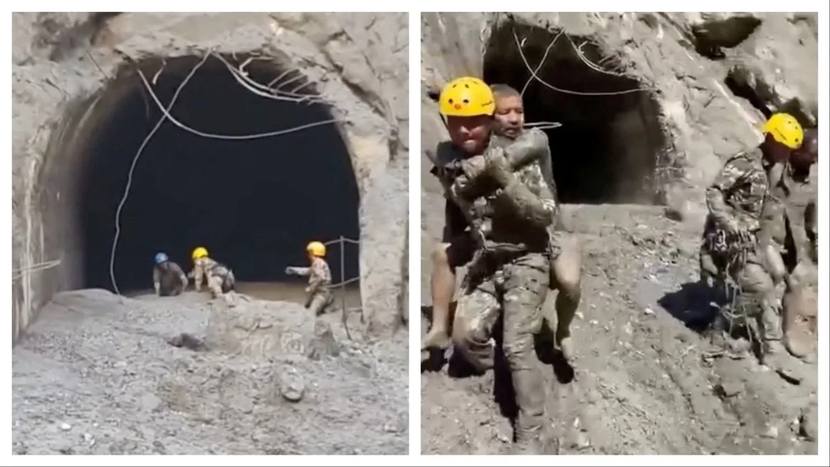 Indian rescue team reaches flood-hit Nepal to hunt for trapped workers in tunnels
