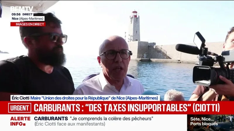 Prix des carburants: Éric Ciotti, maire UDR de Nice, dénonce des taxes "insupportables"