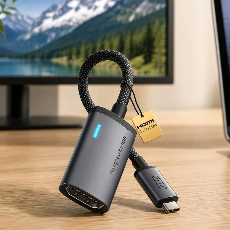 Actualité : L'adapteur USB-C vers HDMI INIU passe à 5,10 € grâce à une remise au paiement