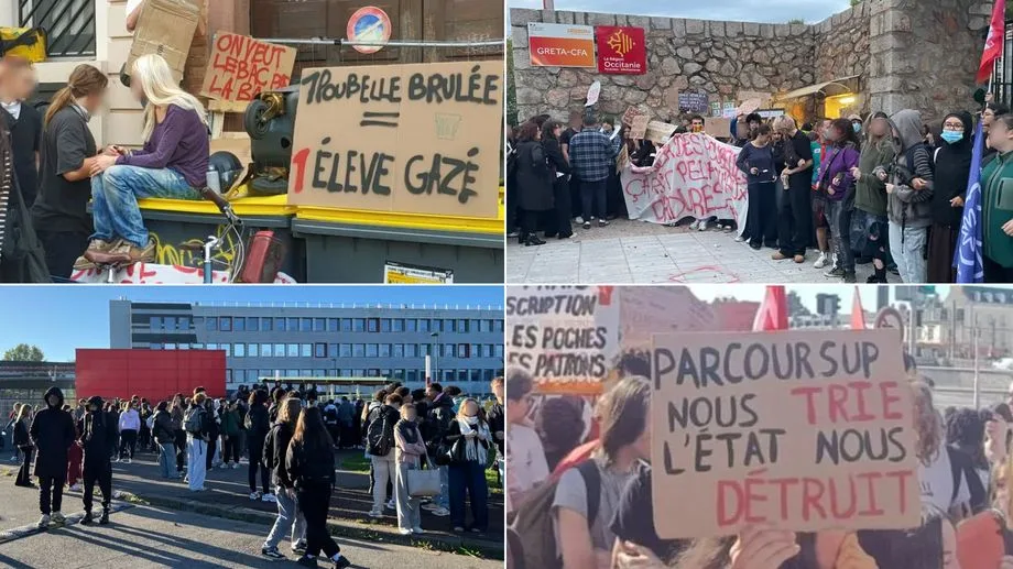 Mobilisation des lycéens : moins d'établissements perturbés mais des violences qui "s'intensifient" ce lundi