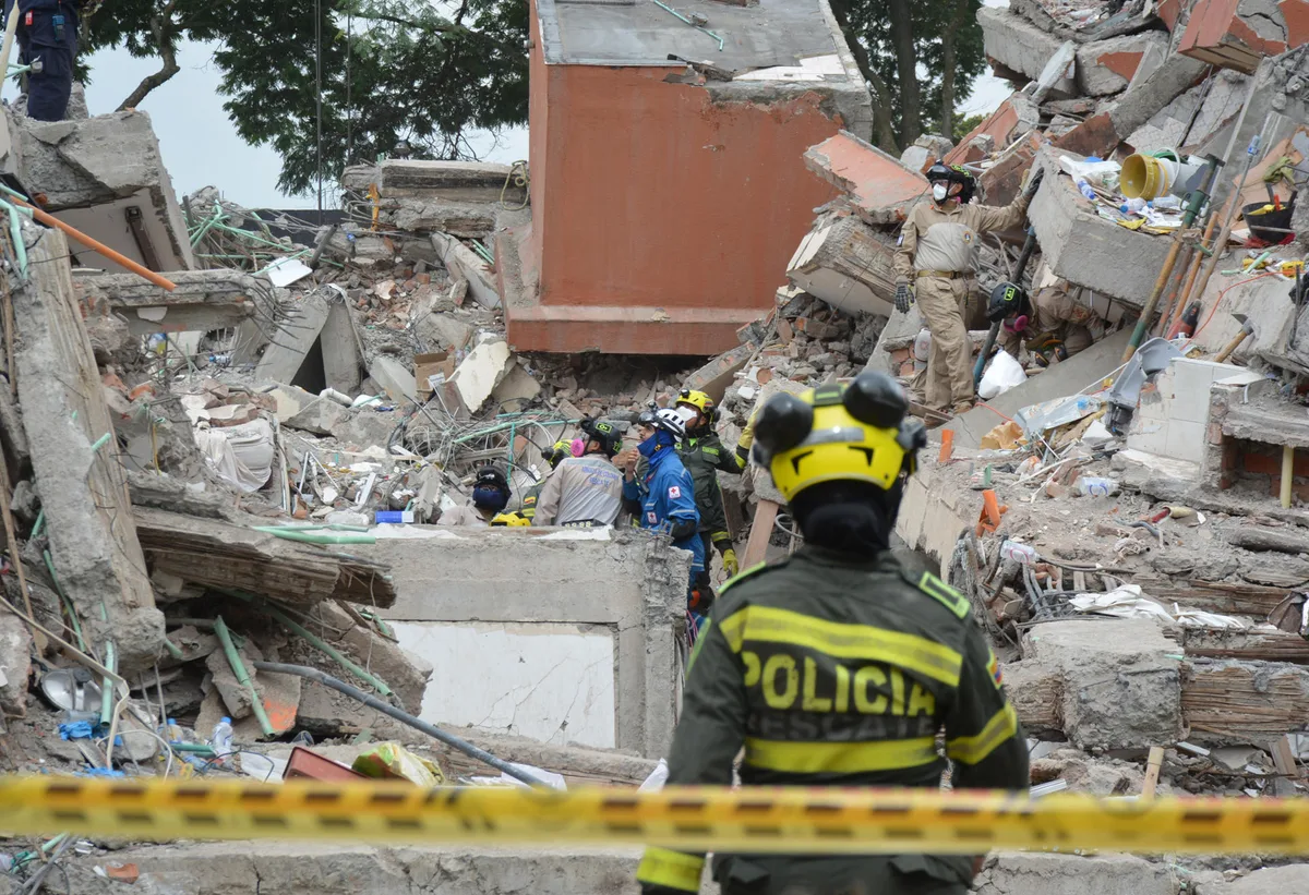 Medicina Legal de Colombia ha recibido al menos 312 cuerpos de fallecidos por el terremoto