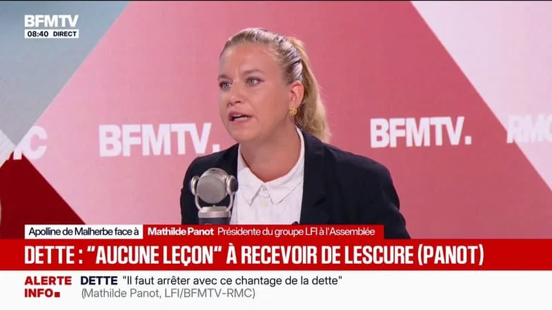 "Nous n'avons aucune leçon à recevoir de quelqu'un qui a fait 1.200 milliards de dette": Mathilde Panot répond à Roland Lescure