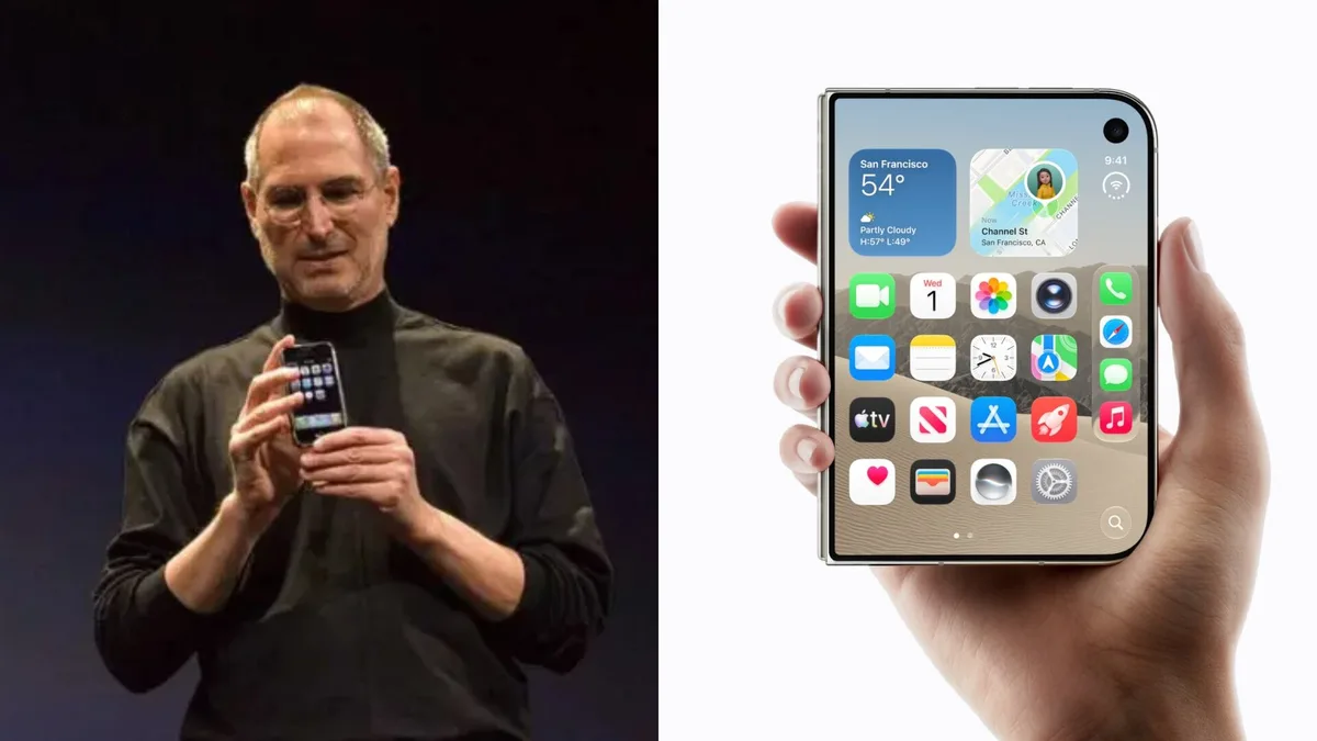 Apple recupera con el iPhone Duo una idea que Steve Jobs descartó en 2007