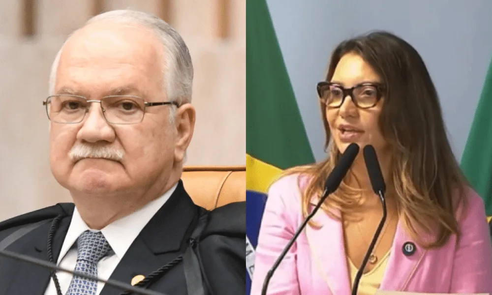 Fachin recebe Janja no STF para discutir combate à violência contra a mulher
