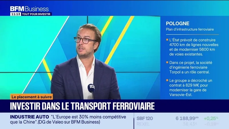 Le placement à suivre : Louis de Fels - Investir dans le transport ferroviaire - 17/09