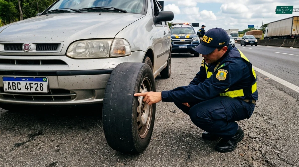 Dono de carro é multado porque os pneus estavam carecas e descobre que o problema pode atingir sua CNH, mesmo sem cometer nenhuma imprudência ao volante