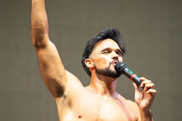 Gareth Gates stuns fans with Pride performance in tiny trunks and bottomless pink chaps