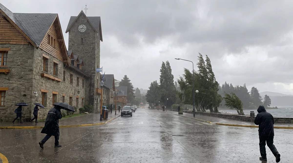 Preocupación en la cordillera: hay alerta roja por lluvias y fuertes ráfagas de viento en Neuquén y Río Negro