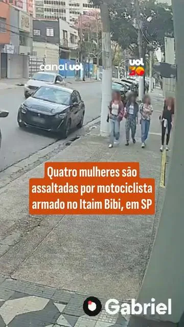 Quatro mulheres são assaltadas por motociclista armado no Itaim Bibi, em SP