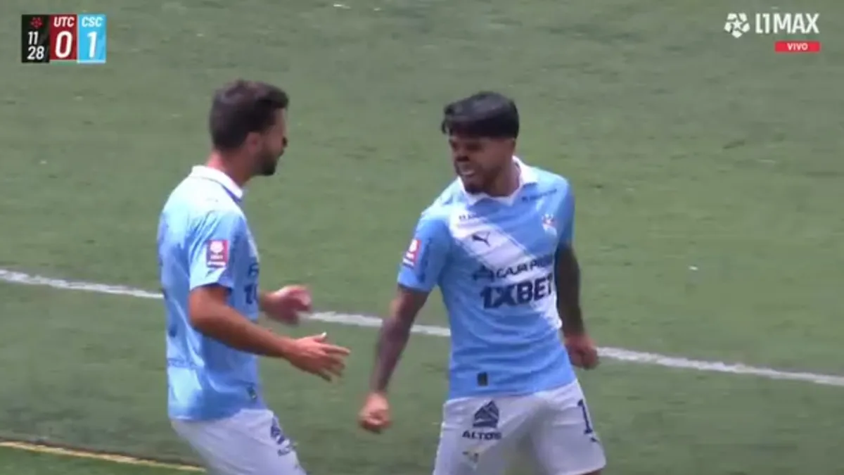 Gol de Luis Iberico tras sutil cabezazo en Sporting Cristal vs UTC por Torneo Clausura 2026