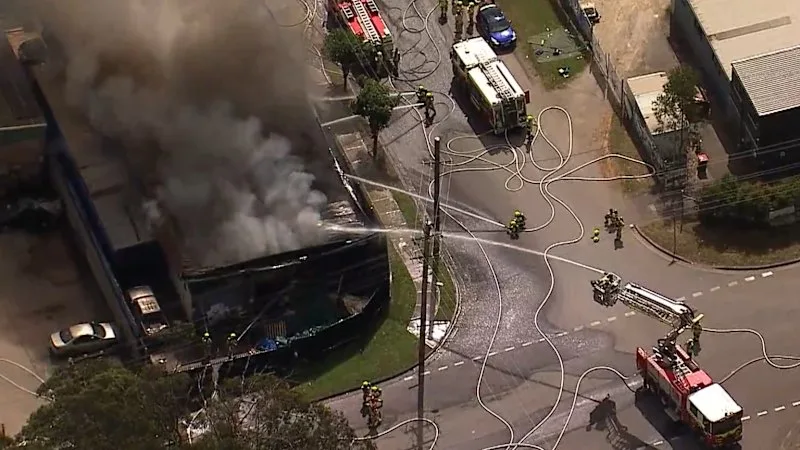 Large fire breaks out in Sydney's north-west