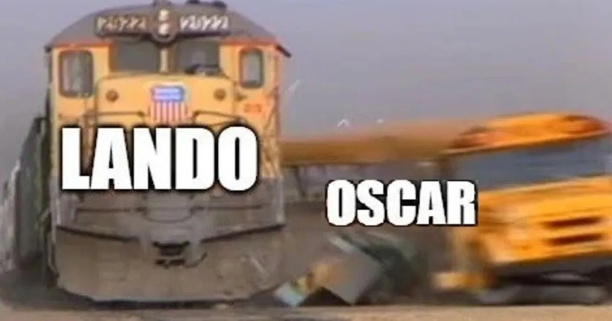 Los memes por el error de Lando Norris que hizo abandonar a su compañero