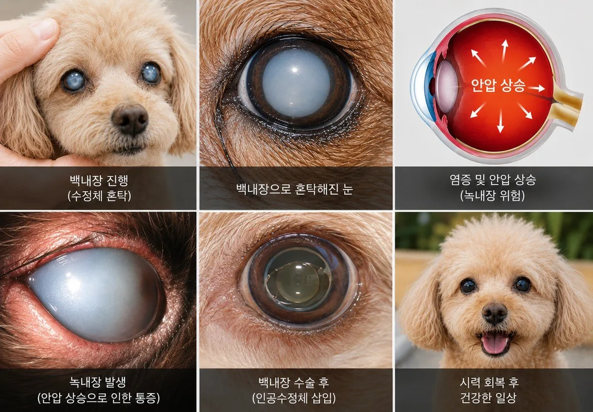 “방치하면 녹내장 위험”… 강아지 백내장, 조기 진단이 시력 지킨다
