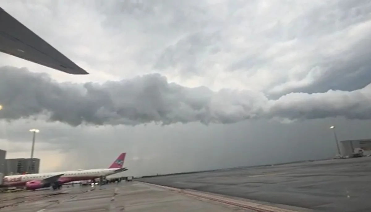 Temporal com ventos fortes em Campinas afeta voos em Viracopos