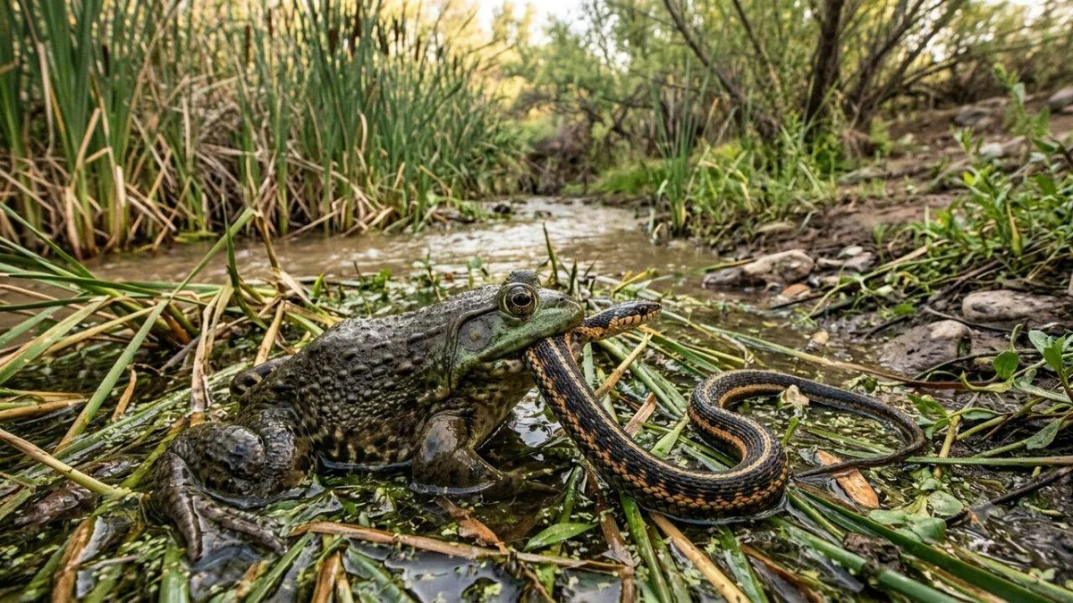 The bullfrogs Arizona introduced in 1920 are now a threat to native snakes