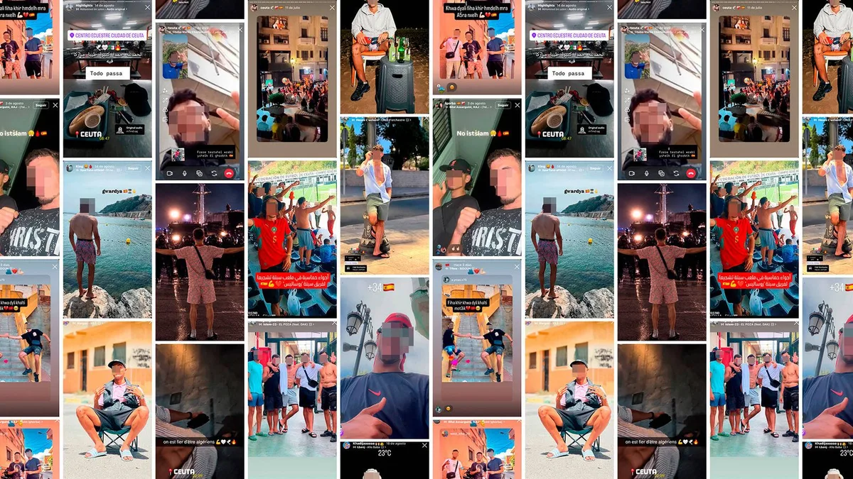 "Piensan que España es un paraíso": la imagen idílica que inmigrantes de Ceuta 'venden' a través de las redes sociales a sus amigos
