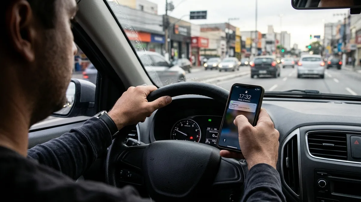 Oficial e confirmado: motoristas flagrados no celular ao volante podem perder a carteira se somarem outras multas