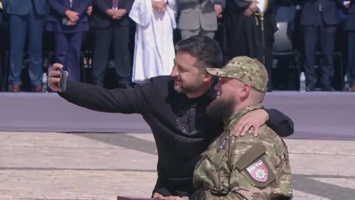 Ukrainian President Zelensky leads Independence Day celebrations in Kyiv