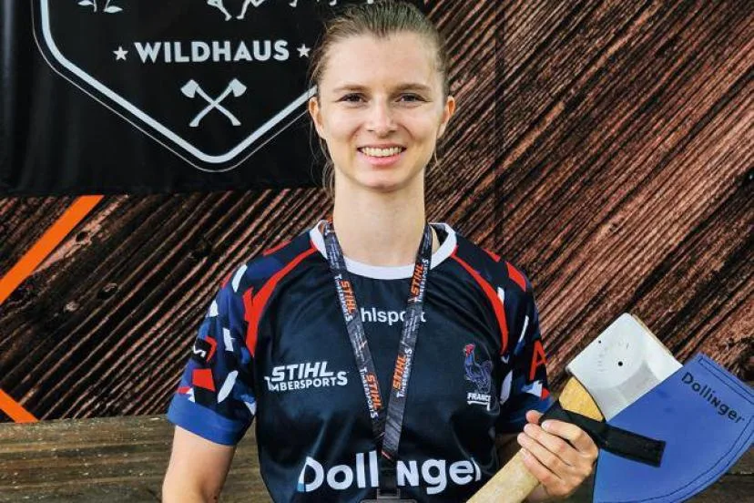 Aude Seel, championne de France de bûcheronnage sportif : « La scie est plus grande que moi »